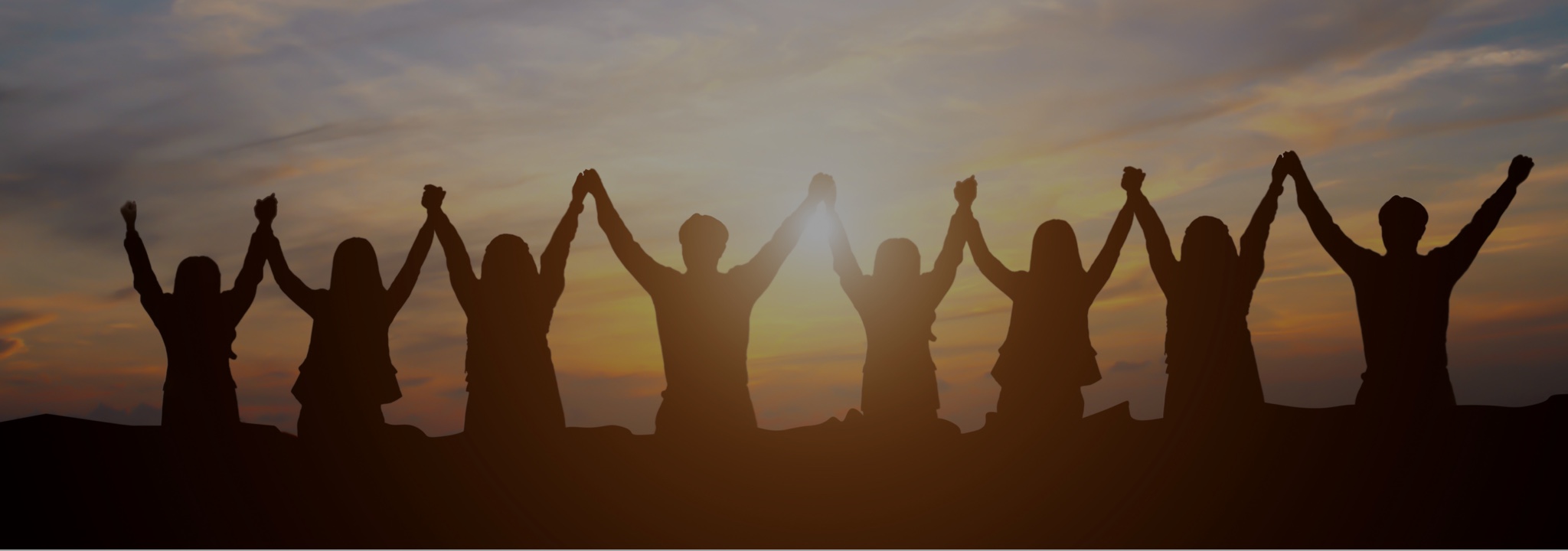 Friends holding hands desktop image